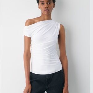 White One-Shoulder Top - gallery top